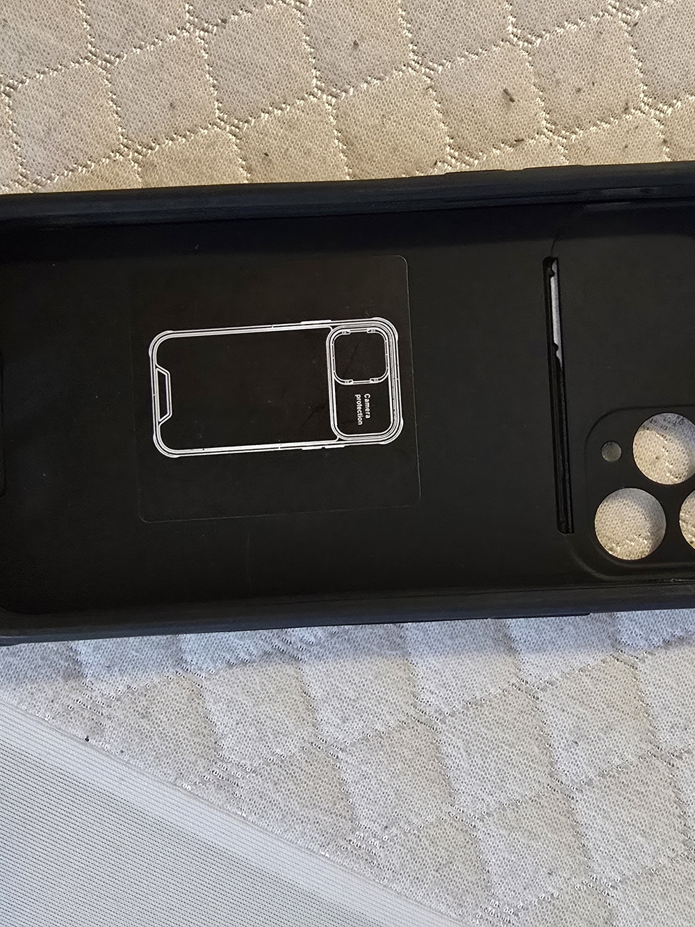 Black Protective Camera Lens Phone Case